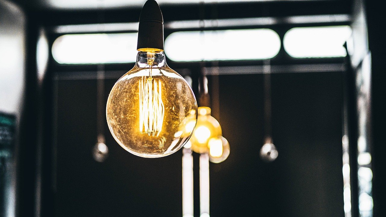 light, bulb, hanging