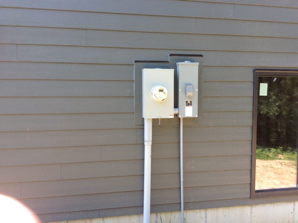 Electric Panel on the side of a home